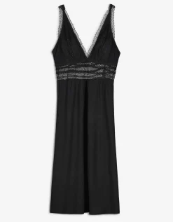 Flame Neglig&eacute; - Viscosemix - zwart Fashion