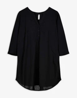 Maxi Blue Overhemdblouse - Effen - zwart Discount