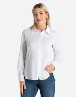 Ever Me Overhemdblouse - Langer achterpand - wit Best