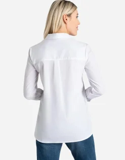 Ever Me Overhemdblouse - Langer achterpand - wit Best