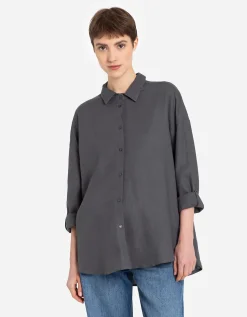 Ever Me Overhemdblouse - Linnenmix - zwart Online
