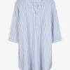 Maxi Blue Overhemdblouse - Strepen - donkerblauw Clearance
