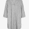 Maxi Blue Overhemdblouse - Strepen - zwart Clearance