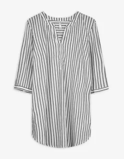 Maxi Blue Overhemdblouse - Strepen - zwart Clearance