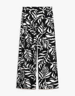 Takko Palazzobroek - Print all-over - zwart Discount