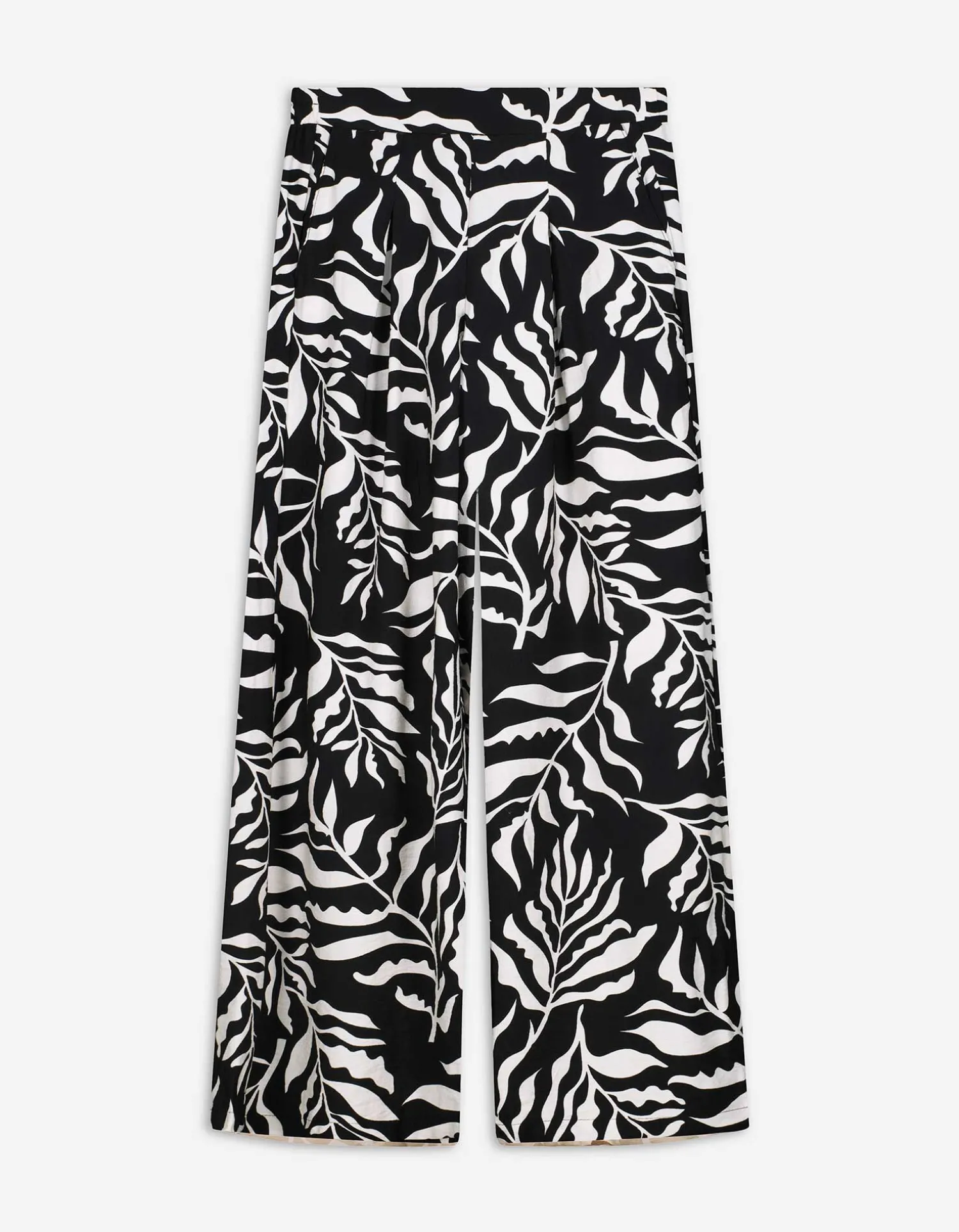 Takko Palazzobroek - Print all-over - zwart Discount