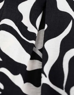 Takko Palazzobroek - Print all-over - zwart Discount
