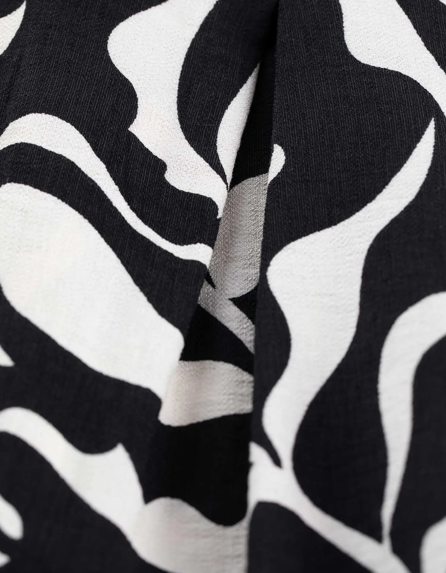 Takko Palazzobroek - Print all-over - zwart Discount