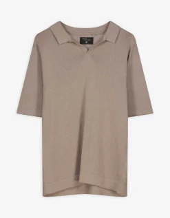 Jean Pascale Poloshirt - Breigoed - lichtbruin Discount