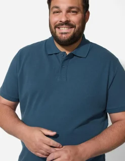 Jean Pascale Poloshirt - Effen - turkoois Fashion