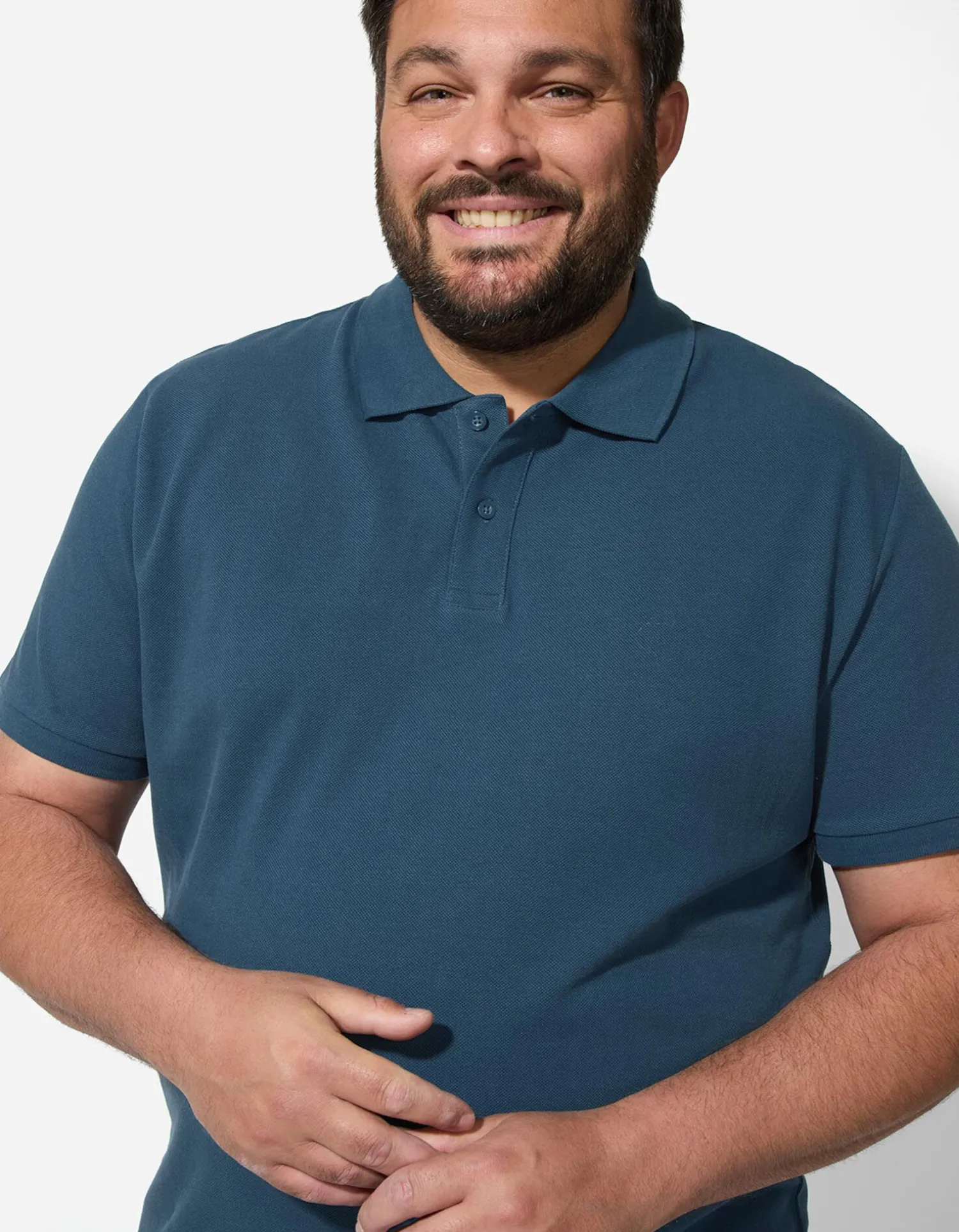 Jean Pascale Poloshirt - Effen - turkoois Fashion