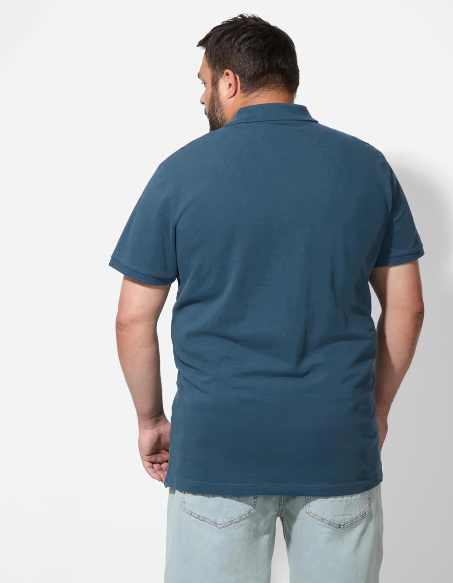Jean Pascale Poloshirt - Effen - turkoois Fashion