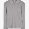 Page One Poloshirt - Geribde structuur - grijs Online