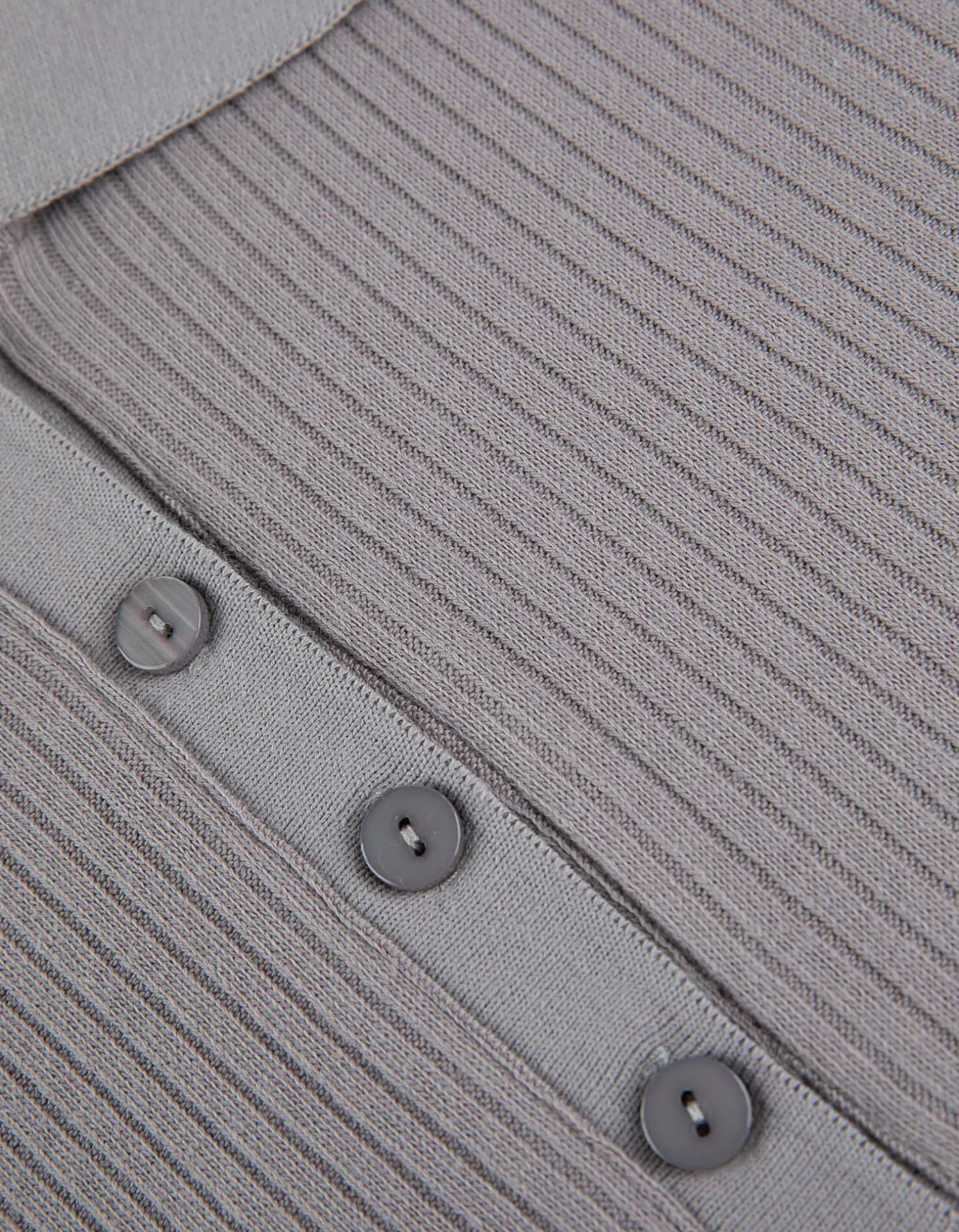 Page One Poloshirt - Geribde structuur - grijs Online