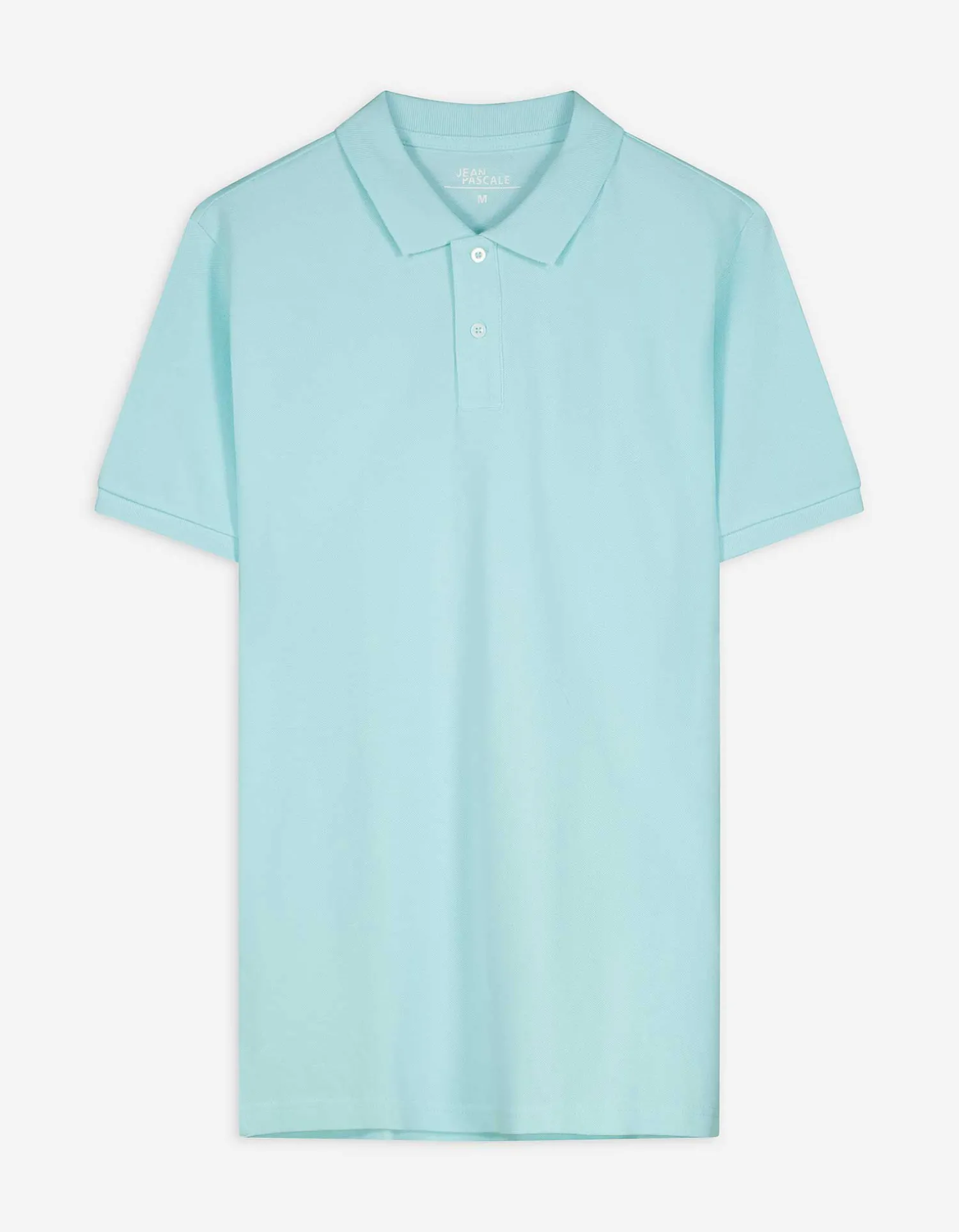 Jean Pascale Poloshirt - Knoopsluiting - turkoois Sale