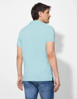 Jean Pascale Poloshirt - Knoopsluiting - turkoois Sale