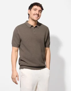Jean Pascale Poloshirt - Polo kraag - lichtbruin Online
