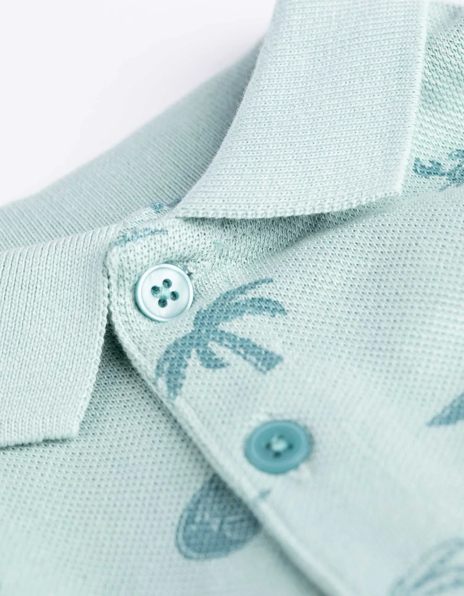 Dopodopo boys Poloshirt - Print all-over - turkoois Outlet