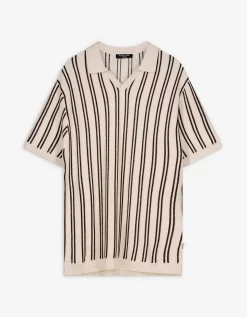 Takko Poloshirt - Strepen - donkerbruin Discount