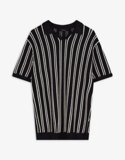 Takko Poloshirt - Strepen - zwart Discount