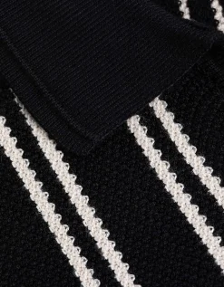 Takko Poloshirt - Strepen - zwart Discount
