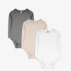 Dopodopo mini Romper lange mouw - set van 3 wit Fashion