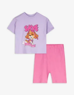 Dopodopo mini Set van T-shirt en broek - Paw Patrol - lila Sale