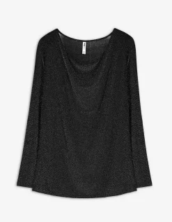 Maxi Blue Shirt - Elastische randen - zwart Best