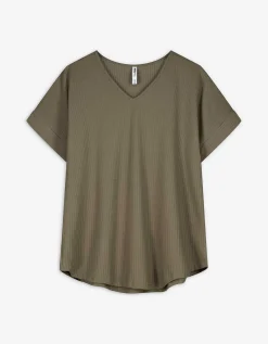 Maxi Blue Shirt - V-hals - donkergroen Sale