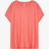 Maxi Blue Shirt - Zijsplit - donkerrood Clearance