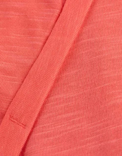 Maxi Blue Shirt - Zijsplit - donkerrood Clearance