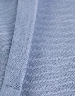 Maxi Blue Shirt - Zijsplit - lichtblauw Discount