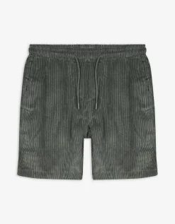 Takko Short - Corduroy - donkergroen Outlet