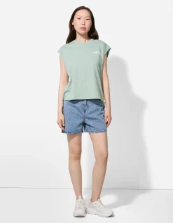 Page One Short - Hoge taille - blauw Discount