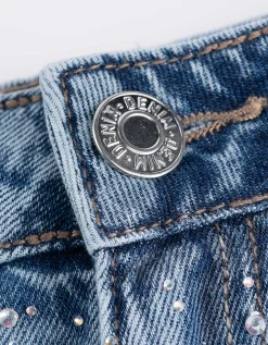 Page One Short - Hoge taille - blauw Discount