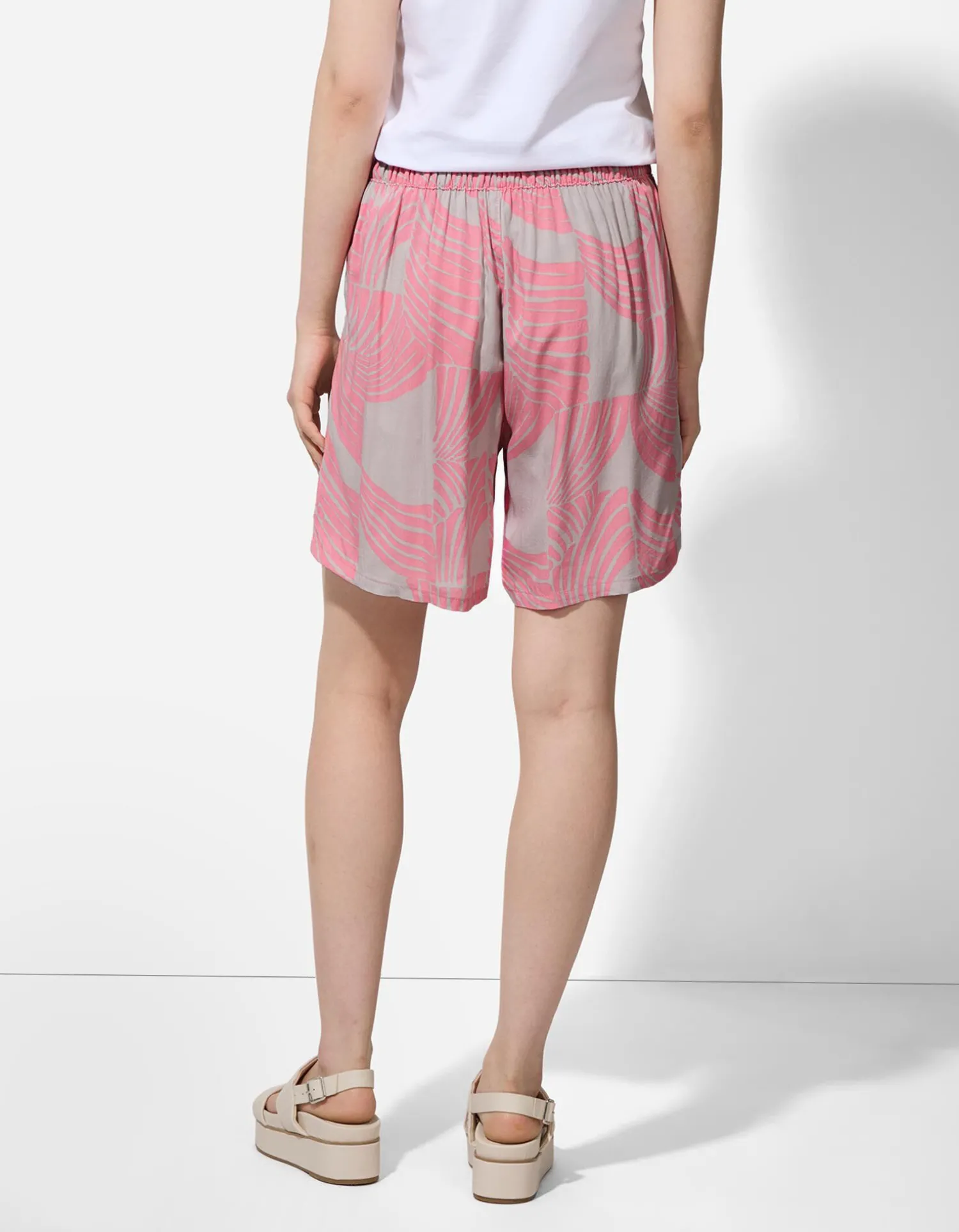 Takko Short - Print all-over - beige Discount