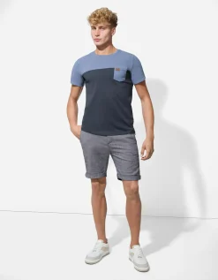 Takko Short - Vaste pijpomslag - donkerblauw Outlet