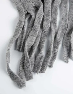 Accessories Sjaal - Franjes aan de zomen - grijs Best