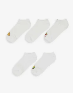 boys Sneakersokken - Set van 5 wit New
