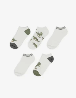 boys Sneakersokken - Set van 5 wit Clearance