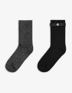 women Sokken - Set van 2 zwart Outlet
