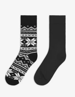 men Sokken - Set van 2 donkergrijs Sale