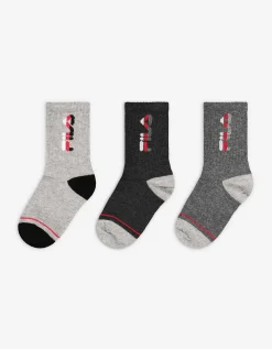 Girls Sokken - Set van 3 grijs Fashion