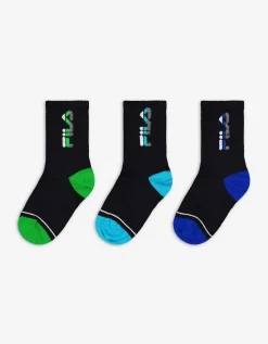 Girls Sokken - Set van 3 donkerblauw Sale
