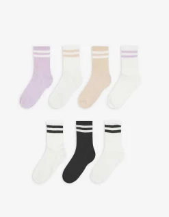 Girls Sokken - Set van 7 wit Clearance