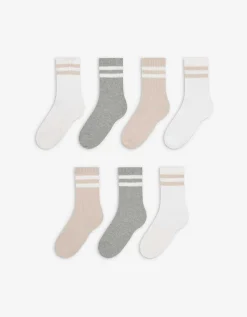 Girls Sokken - Set van 7 wit Discount
