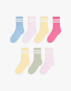 Girls Sokken - Set van 7 roze Fashion