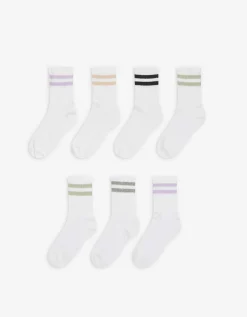 Girls Sokken - Set van 7 wit Clearance
