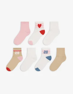 Girls Sokken - Set van 7 wit Sale