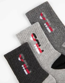 Girls Sokken - Set van 3 grijs Fashion
